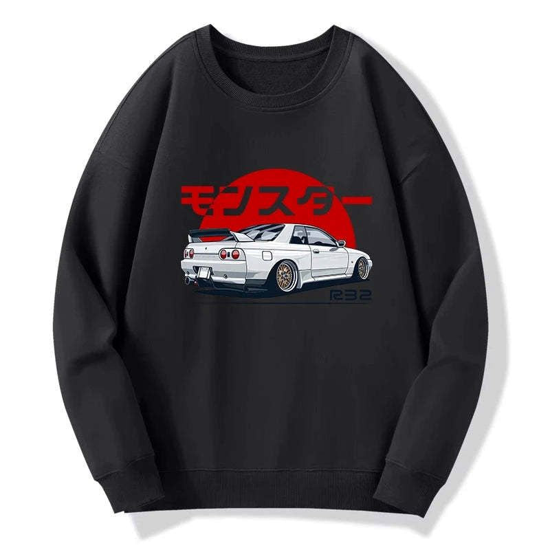 Skyline R32 GTR sweatshirt for car enthusiasts limited edition