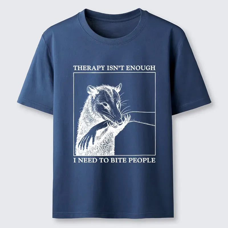 Opossum Biting People Casual Streetwear