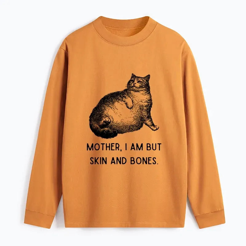 Kyoto-Lion Skin & Bones Cat Classic Long Sleeve T-Shirt