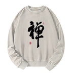 Best Seller Japanese Kanji Sweatshirt for Daily Wear