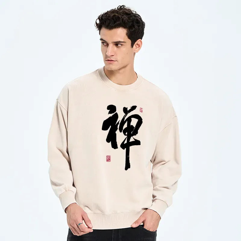 Best Seller Japanese Kanji Sweatshirt for Daily Wear