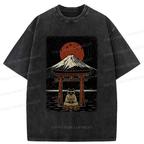 Trendy Japanese Samurai Cat T-Shirt