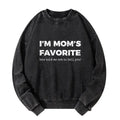 Kyoto-Lion Mother's Day Jokes Washed Sweatshirt