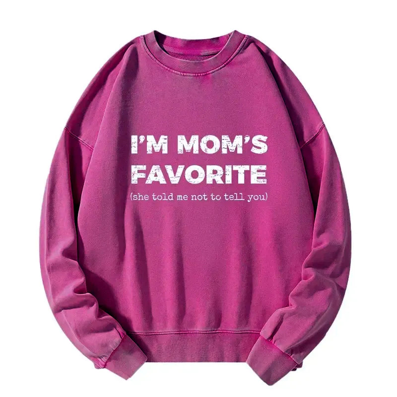 Funny Japanese Washed Sweatshirt for Mom