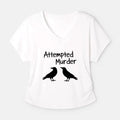 Funny crow joke modal t-shirt for women