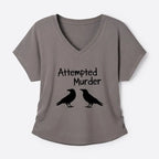 Funny crow joke modal t-shirt for women