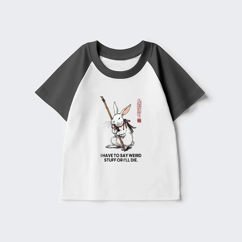 Funny Rabbit T-shirt for Kids On Sale
