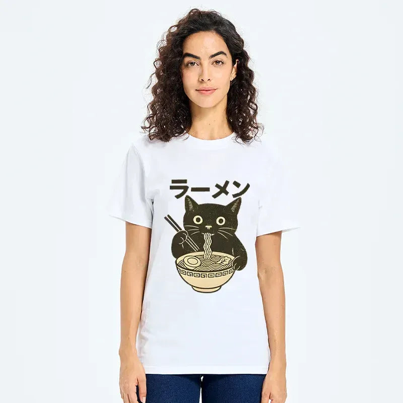 Japanese Cat Ramen T-Shirt