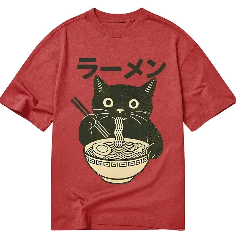 Japanese Cat Ramen T-Shirt