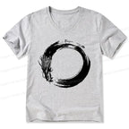 Japanese Dragon V-Neck T-Shirt for Men