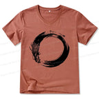 Japanese Dragon V-Neck T-Shirt for Men