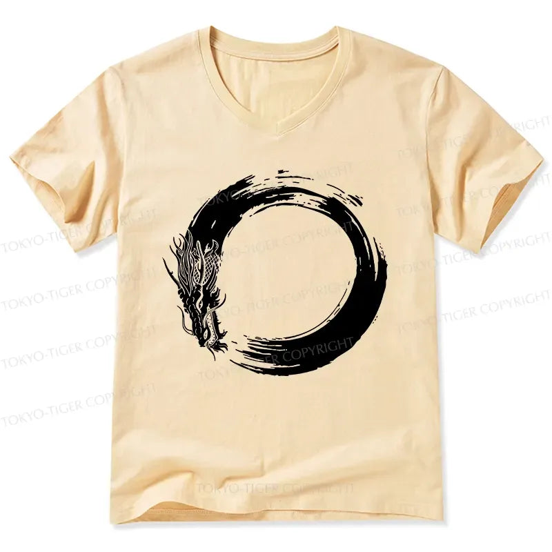 Kyoto Lion Dragon Circle T-Shirt Gift