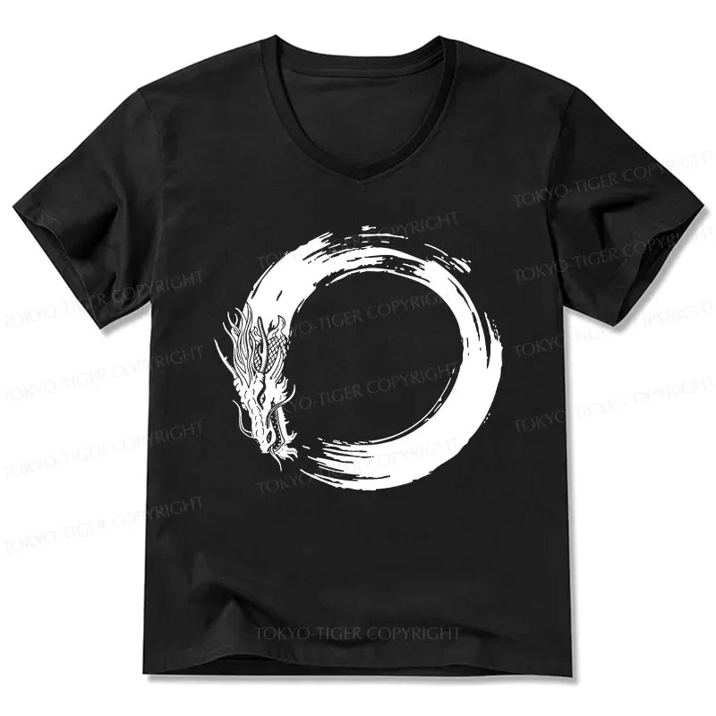 Kyoto Lion Dragon Circle T-Shirt Gift