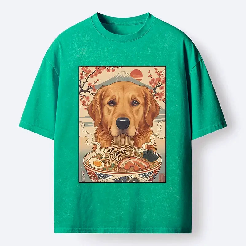 Kyoto-Lion Vintage Japanese Style T-Shirt On Sale