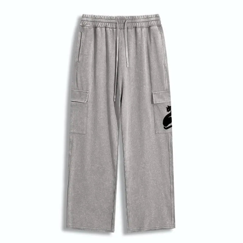 Elegant Black Cat Japan Sweatpants Best Seller