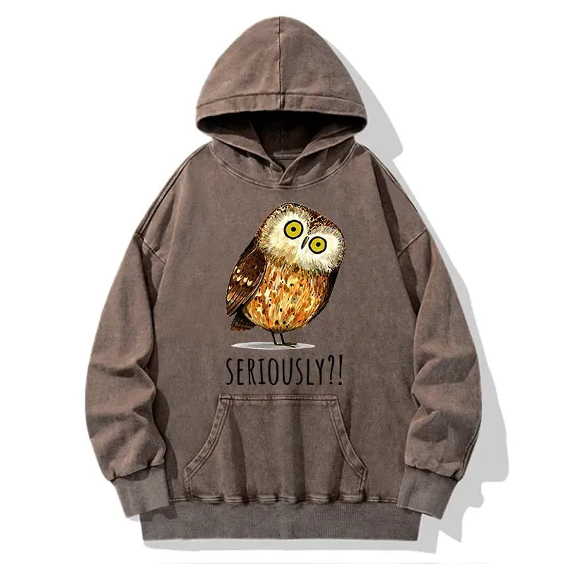 seriously confused owl meme hoodie