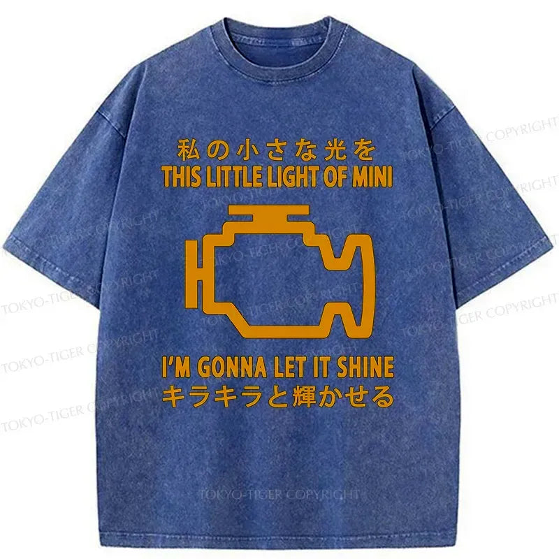 Kyoto-Lion Glowing Fault Light Washed T-Shirt