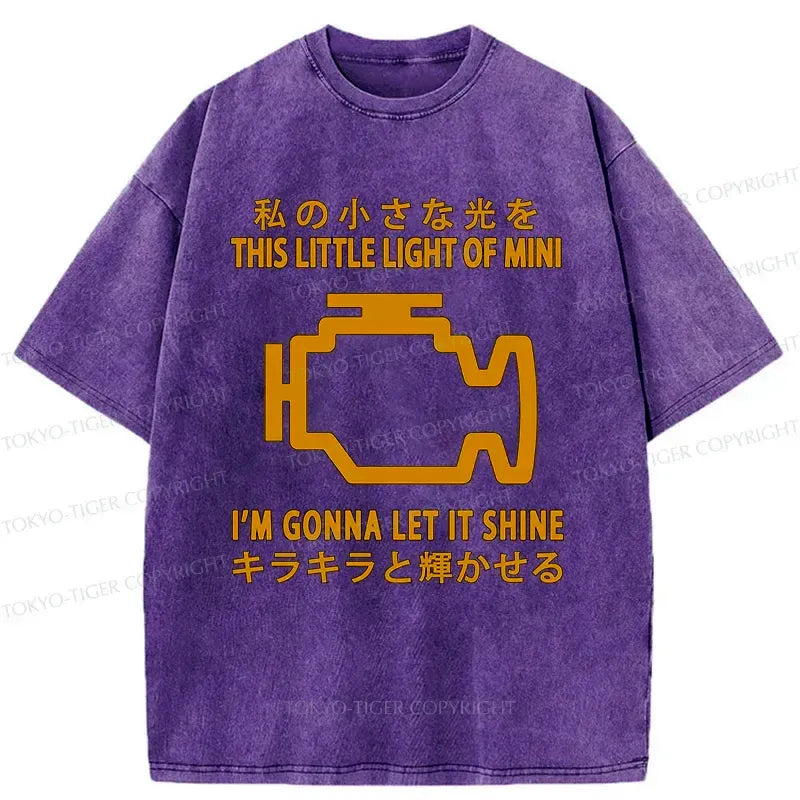 Kyoto-Lion Glowing Fault Light Washed T-Shirt
