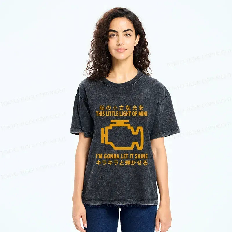 Kyoto-Lion Glowing Fault Light Washed T-Shirt