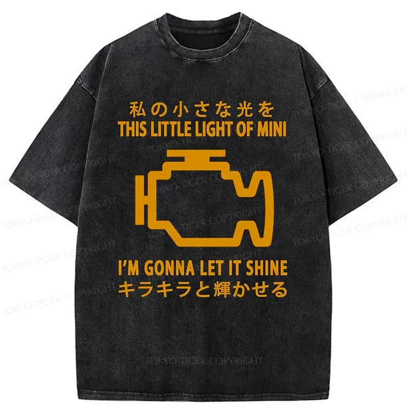 Kyoto-Lion Glowing Fault Light Washed T-Shirt