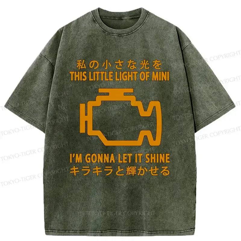 Kyoto-Lion Glowing Fault Light Washed T-Shirt