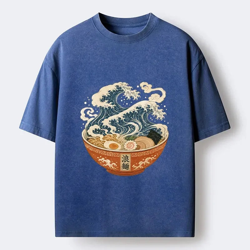 japanese giant ocean wave t-shirt for men