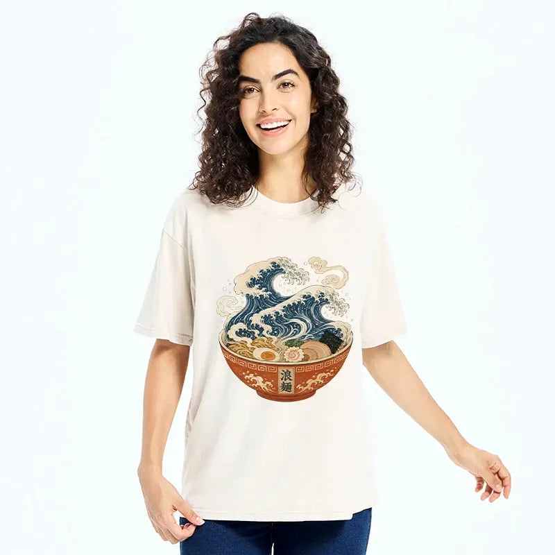 japanese giant ocean wave t-shirt for men