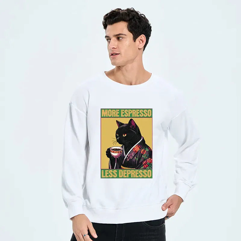 Kyoto-Lion Up Caffeine Down Depression Sweatshirt