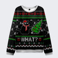Kyoto-Lion Funny Cat£ºWhat? The Tree Fell On Its Own Christmas Ugly Sweatshirt