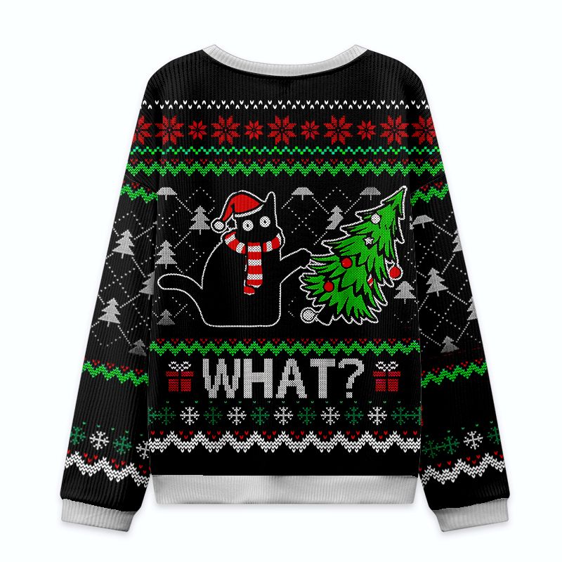 japanese vintage cat christmas sweatshirt gift