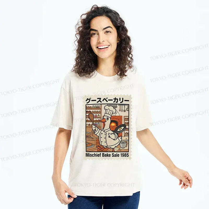 Kyoto-Lion Stupid Goose Chef Washed T-Shirt