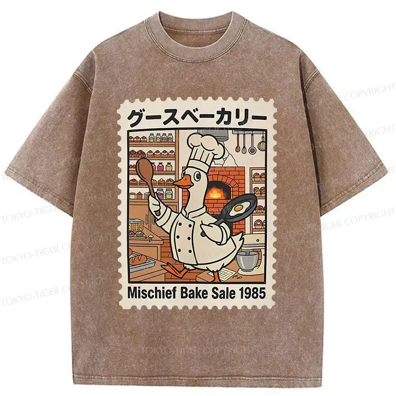 Japanese Washed T-Shirt for Daily Wear