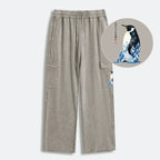 Kyoto-Lion Keep Calm Penguin Washed Utility Sweatpants