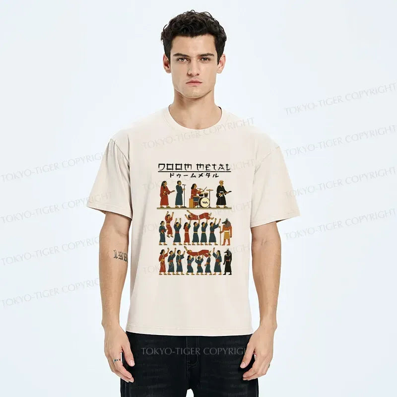 Kyoto-Lion Doom Metal Washed T-Shirt