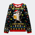 cute cat christmas ugly sweatshirt