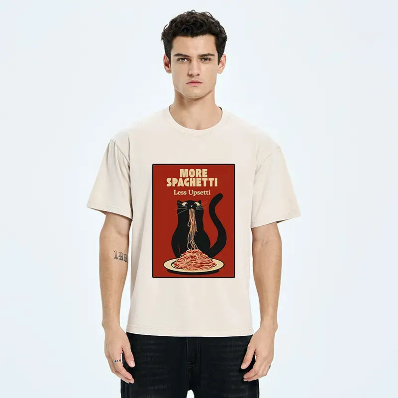 Kyoto-Lion Black Cat T-Shirt On Sale