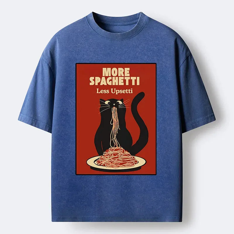 Japanese Vintage Black Cat Washed T-Shirt