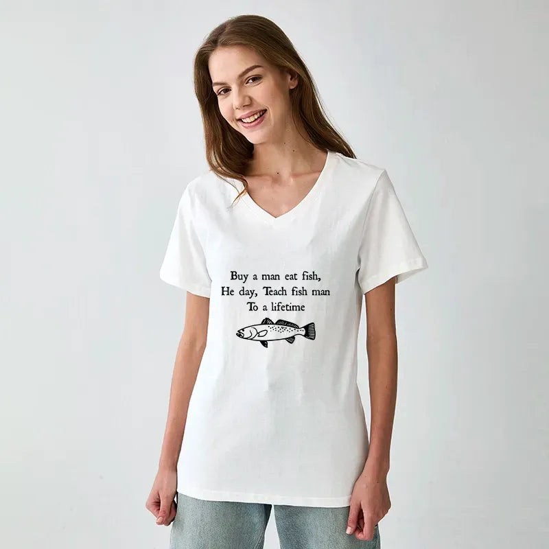 Funny Fish Meme T-Shirt for Gift