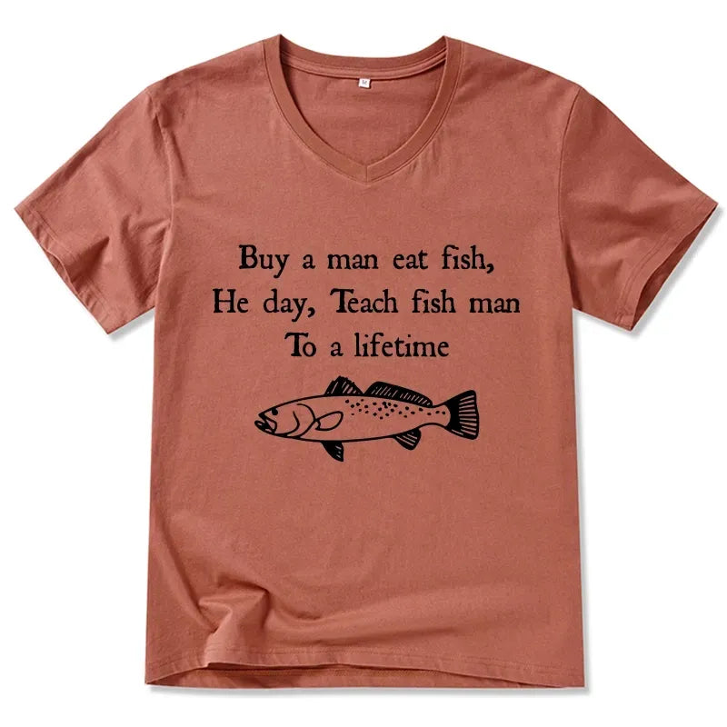 Japanese Meme V-Neck for Daily Wear