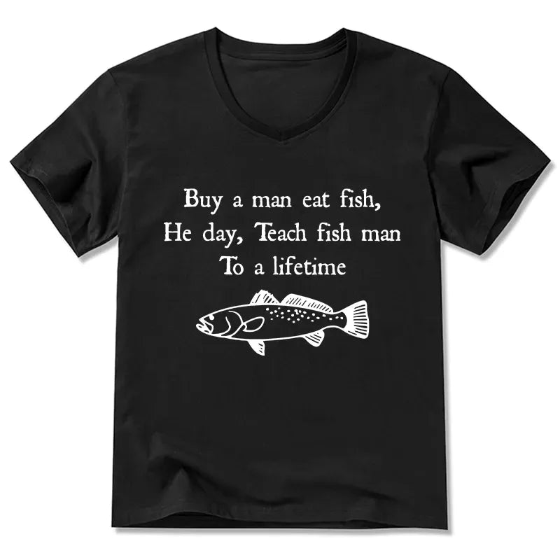 Japanese Meme V-Neck for Daily Wear