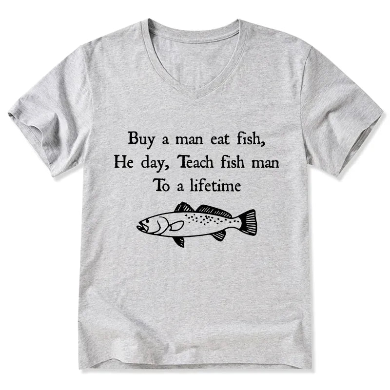 Japanese Meme V-Neck for Daily Wear