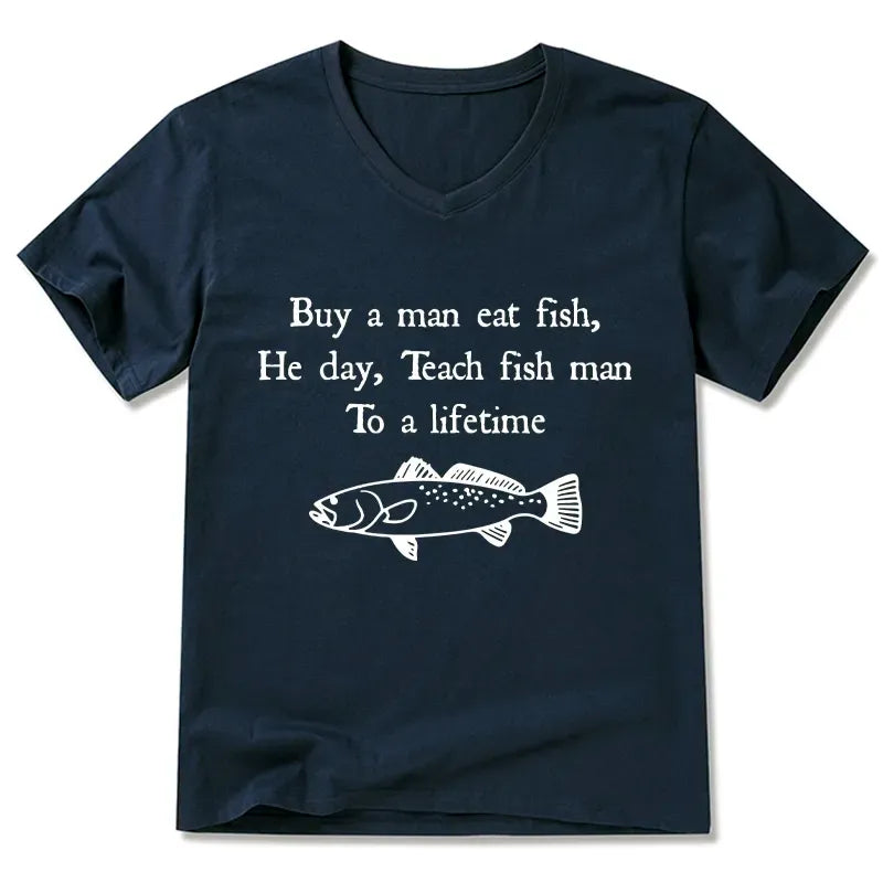 Japanese Meme V-Neck for Daily Wear