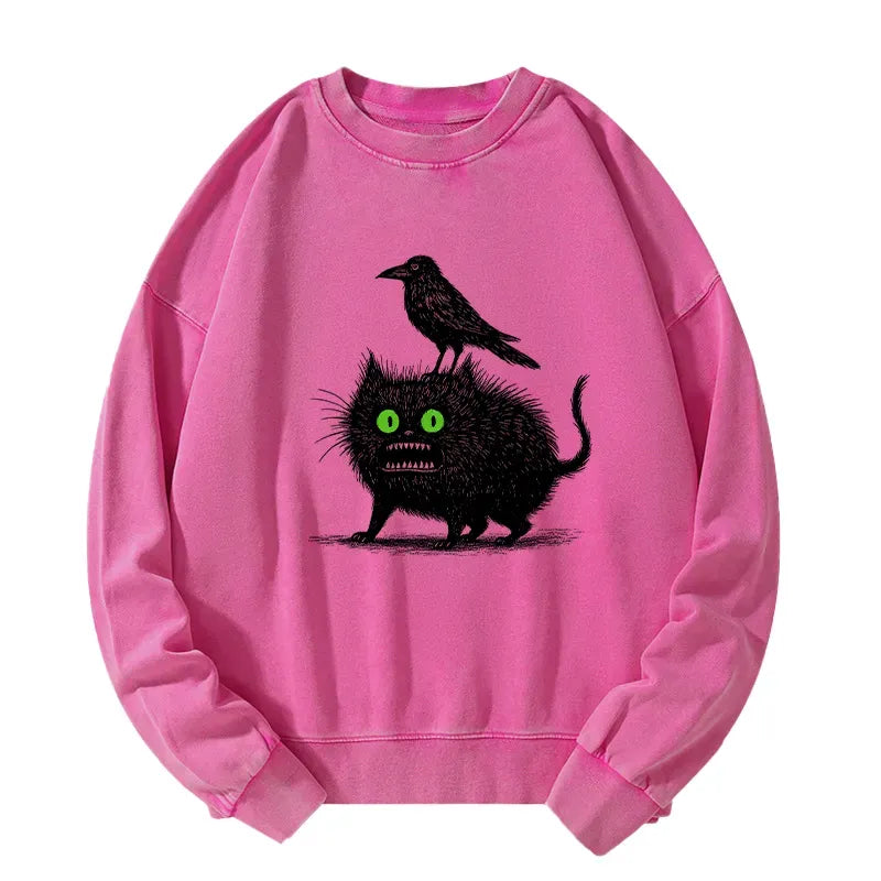 Japanese Washed Sweatshirt for Daily Wear