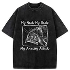 Kyoto-Lion Cat That Has Lost All Will To Live Washed T-Shirt