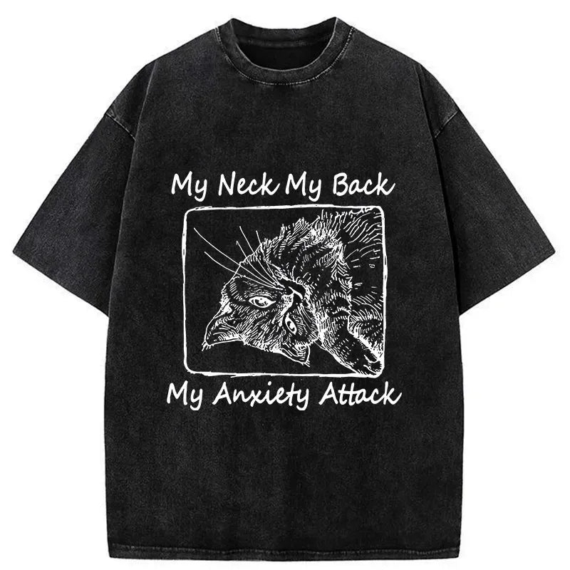 Kyoto-Lion Cat That Has Lost All Will To Live Washed T-Shirt