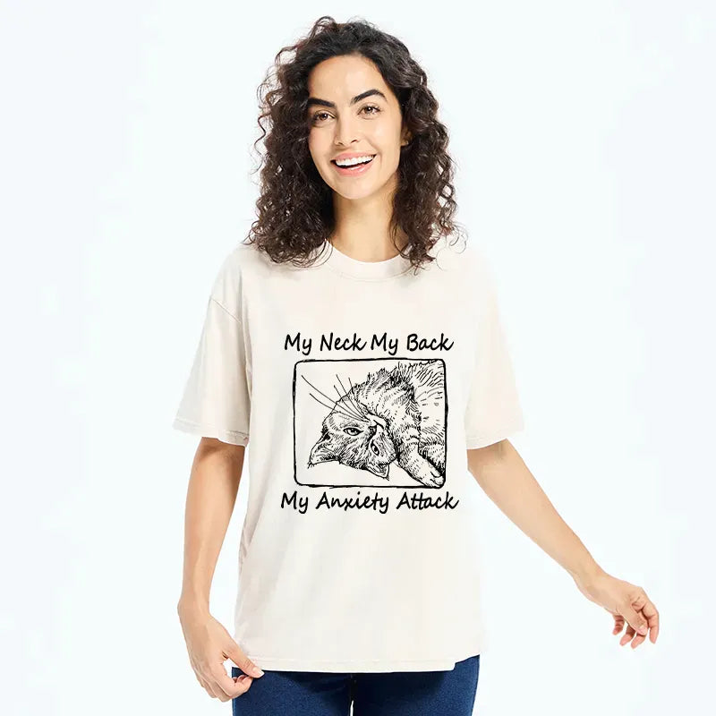 Kyoto-Lion Cat That Has Lost All Will To Live Washed T-Shirt