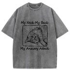 washed unisex t-shirt with kanji print