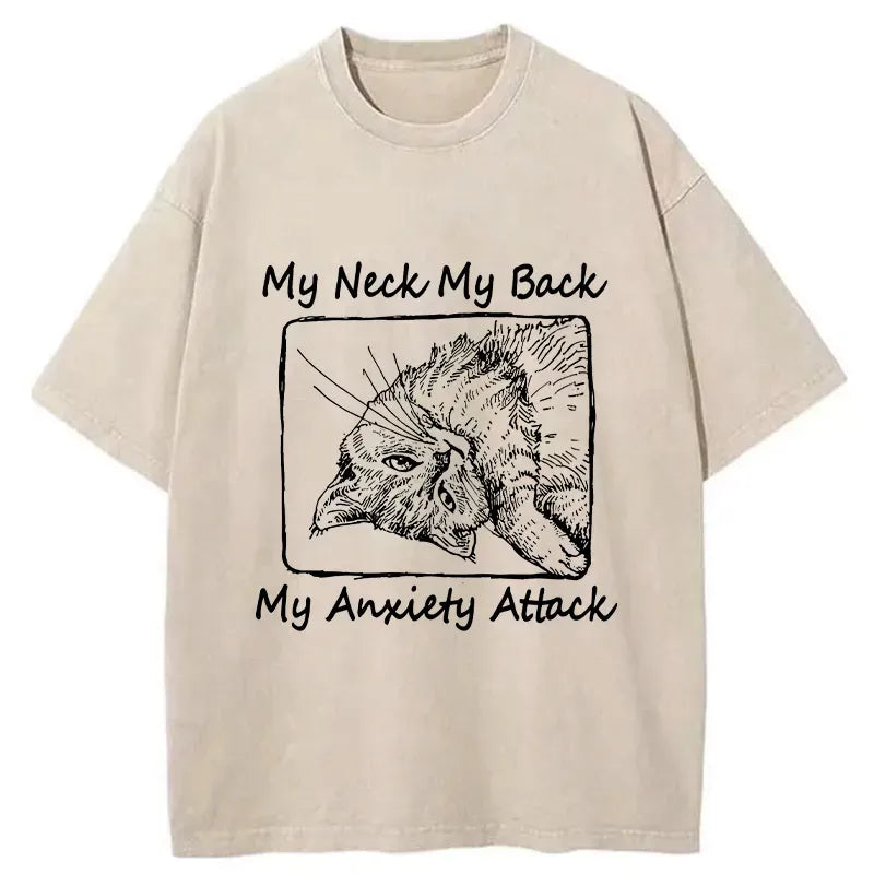 Kyoto-Lion Cat That Has Lost All Will To Live Washed T-Shirt