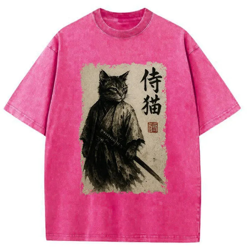 Trendy Japanese Cat T-Shirt for Summer