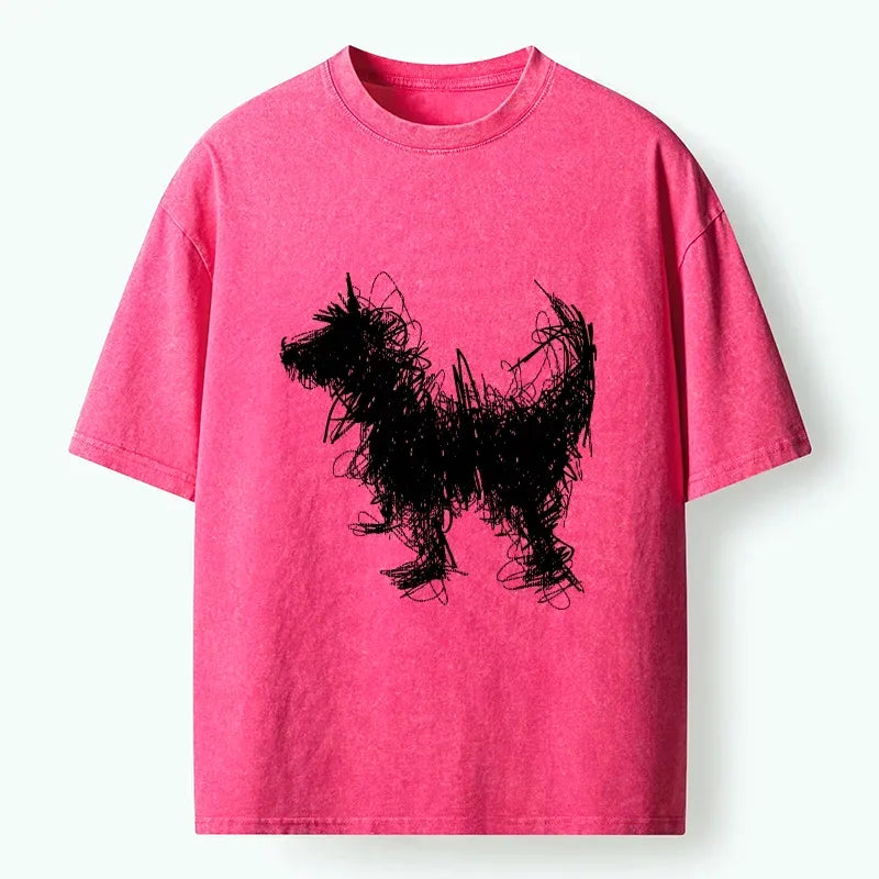 Kyoto Lion expressive line art tee for streetwear